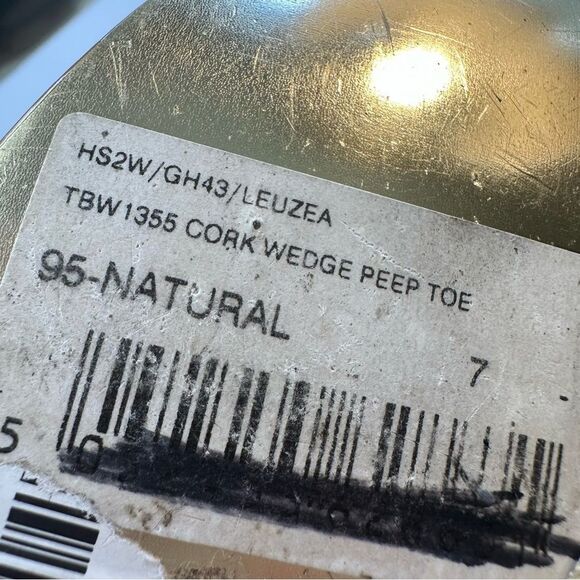 Ted Baker London platform Wedge Sandal T strap peep toe snakeskin heel size 9 - Picture 8 of 9